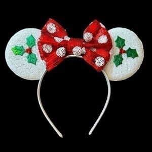 Women’s Disney Inspired Holiday Minnie Mouse Ears - NWOT